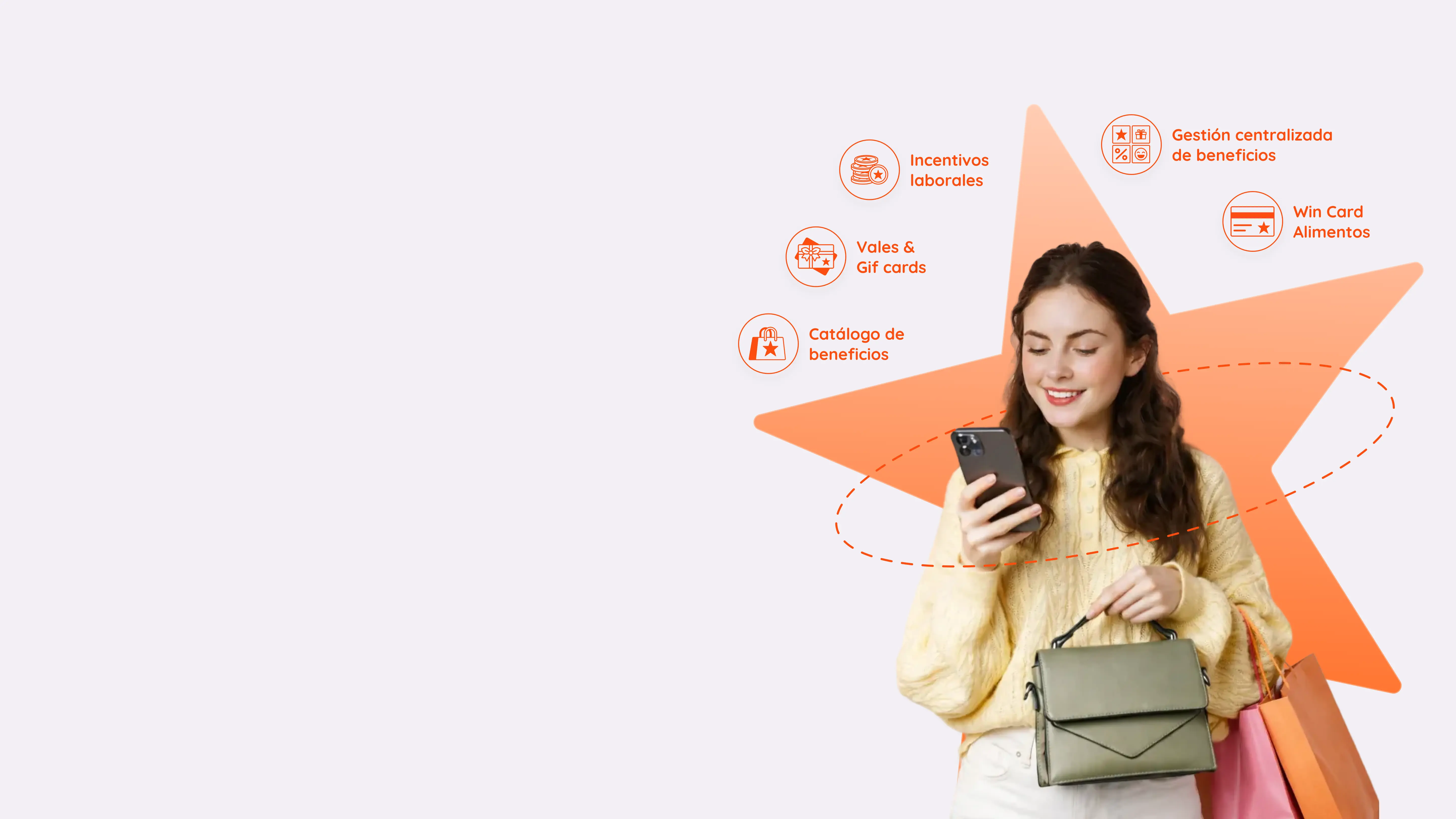 Colaboradora comprando con beneficios Club DPS desde su celular