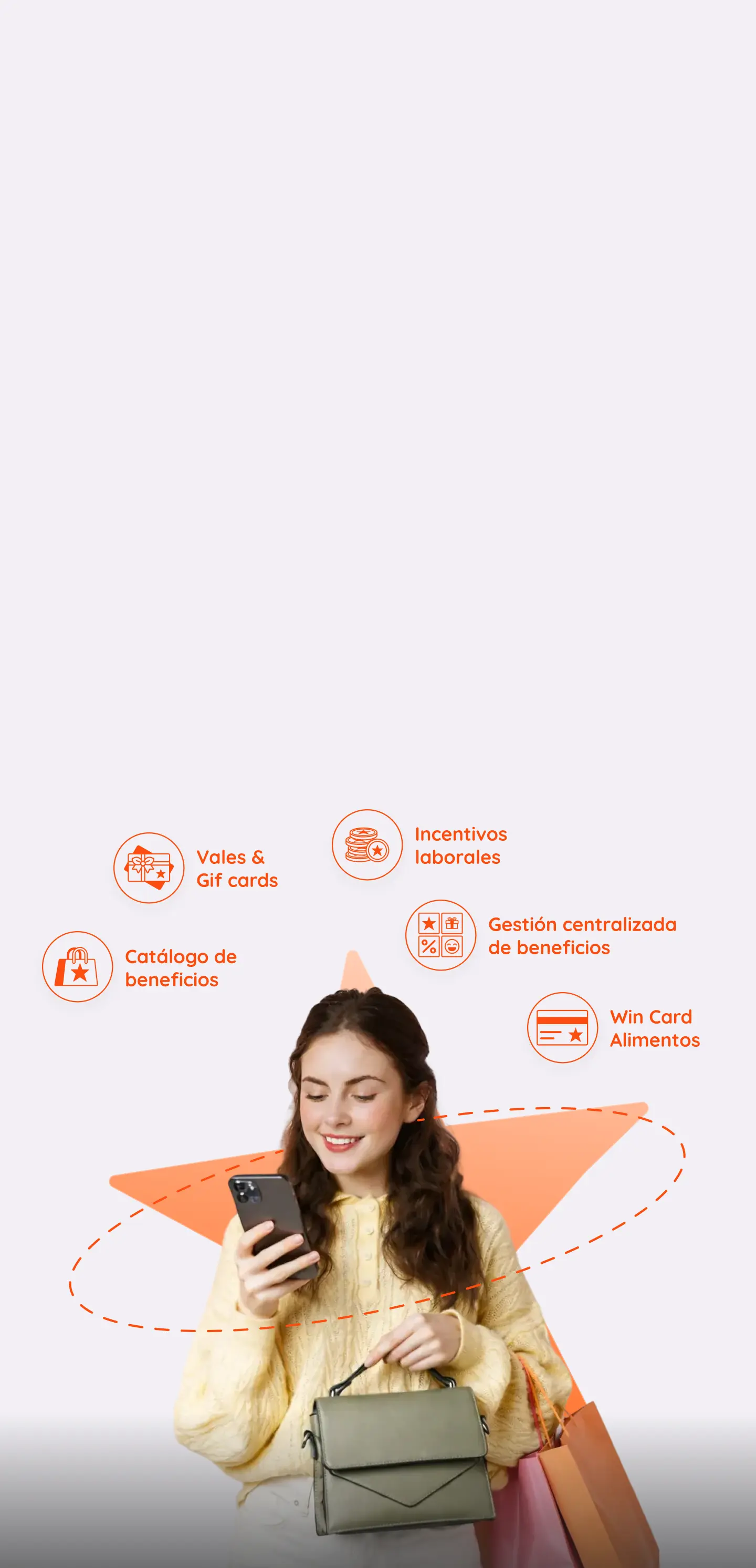Colaboradora comprando con beneficios Club DPS desde su celular